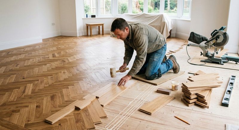 Pine Floor Installation in San Antonio, TX