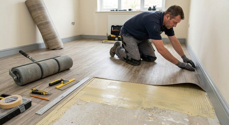 Sheet Linoleum Installation in Frisco, TX